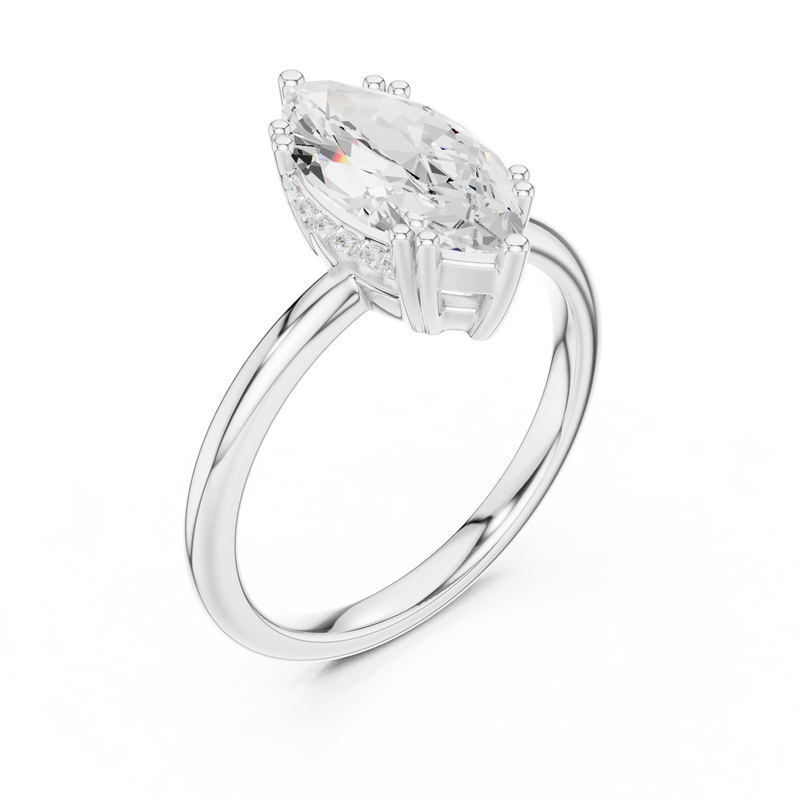 Ladies Ring DDLR-926@7 - White Gold - Image
