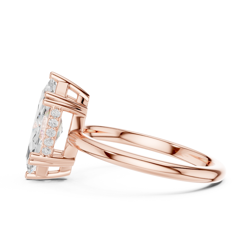 Ladies Ring DDLR-926@7 - Rose Gold - Image