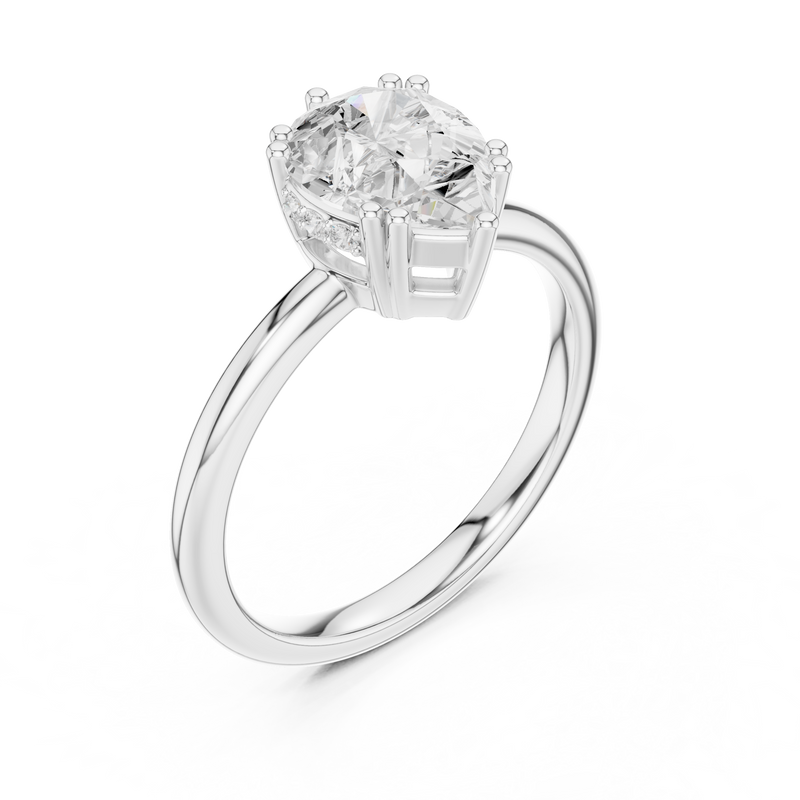 Ladies Ring DDLR-928 - White Gold - Image
