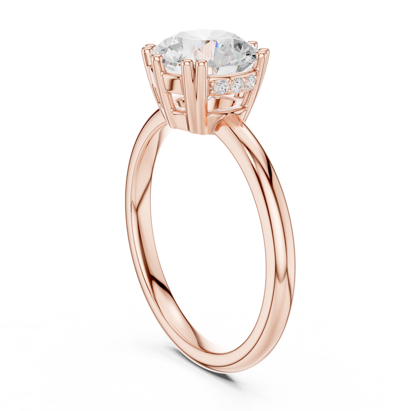 Ladies Ring DDLR-931@7 - Rose Gold - Image