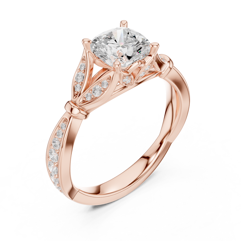 Ladies Ring DDLR-932@7 - Rose Gold - Image