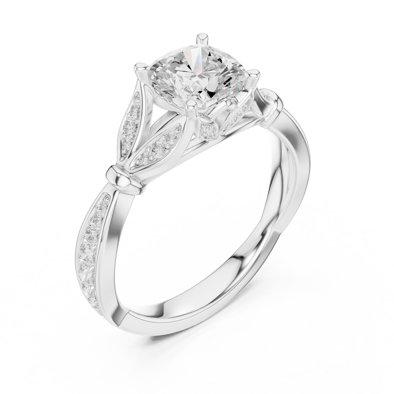 Ladies Ring DDLR-932@7 - White Gold - Image
