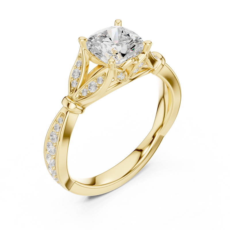 Ladies Ring DDLR-932@7 - Yellow Gold - Image