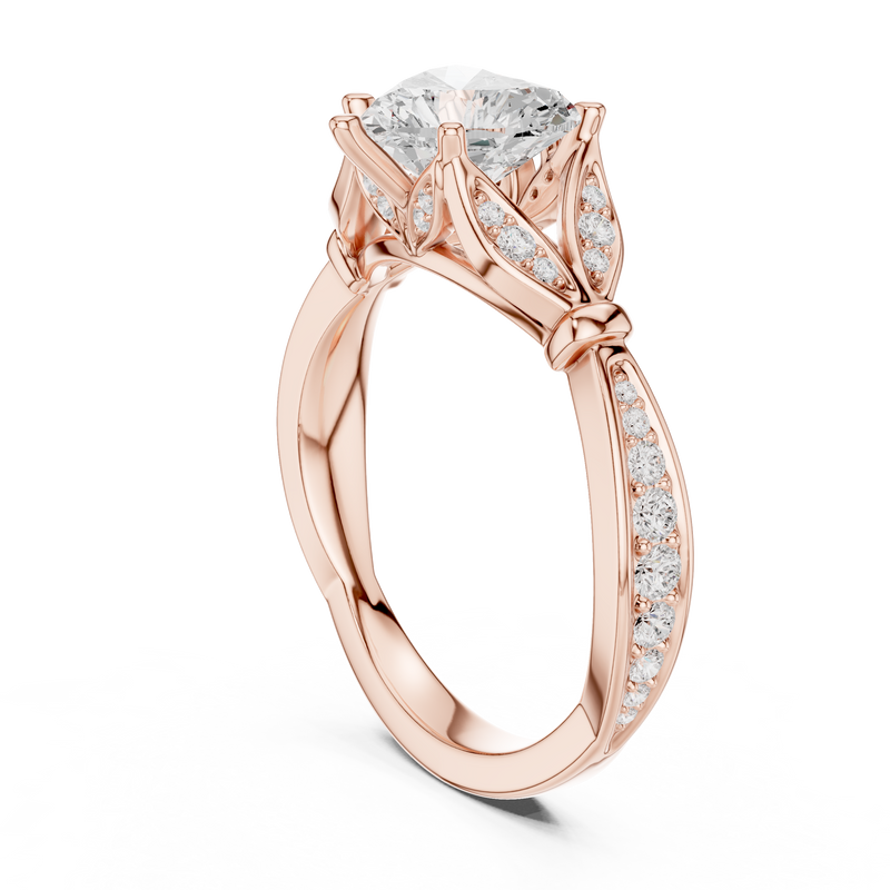 Ladies Ring DDLR-934@7 - Rose Gold - Image