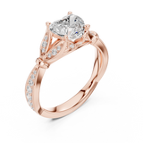Ladies Ring DDLR-934@7 - Rose Gold - Image