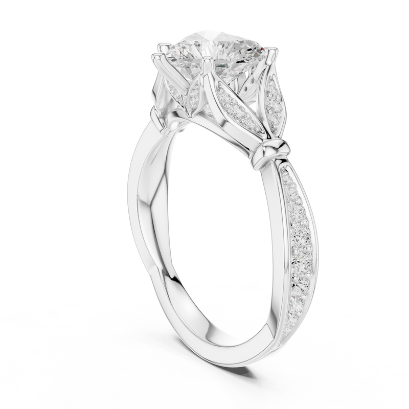 Ladies Ring DDLR-934@7 - White Gold - Image