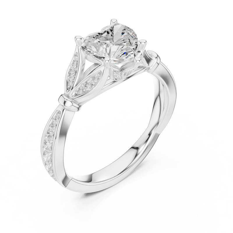 Ladies Ring DDLR-934@7 - White Gold - Image