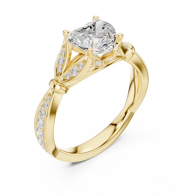 Ladies Ring DDLR-934@7 - Yellow Gold - Image