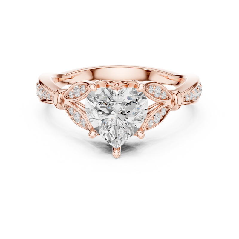 Ladies Ring DDLR-934@7 - Rose Gold - Image