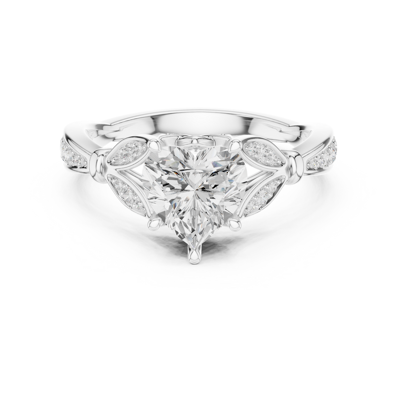 Ladies Ring DDLR-934@7 - White Gold - Image