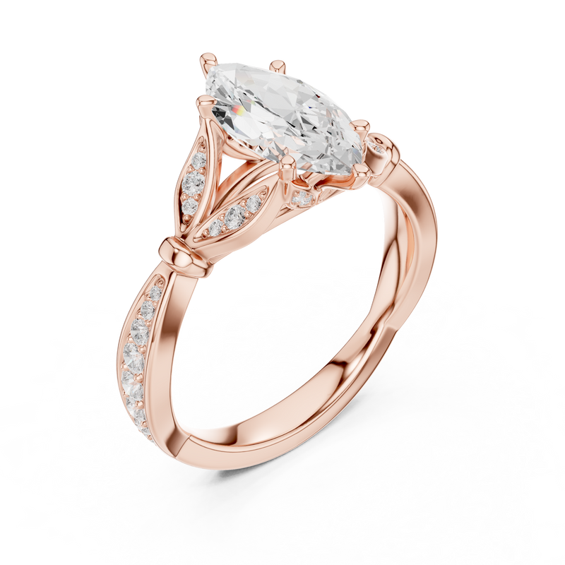 Ladies Ring DDLR-935 - Rose Gold - Image