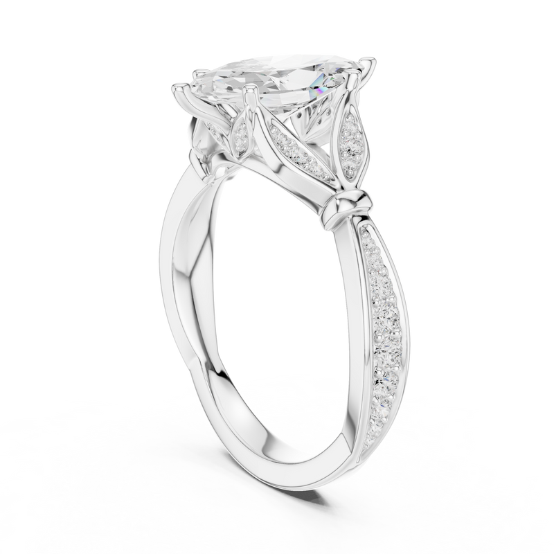 Ladies Ring DDLR-935 - White Gold - Image