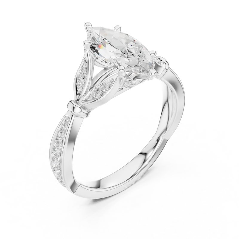 Ladies Ring DDLR-935 - White Gold - Image