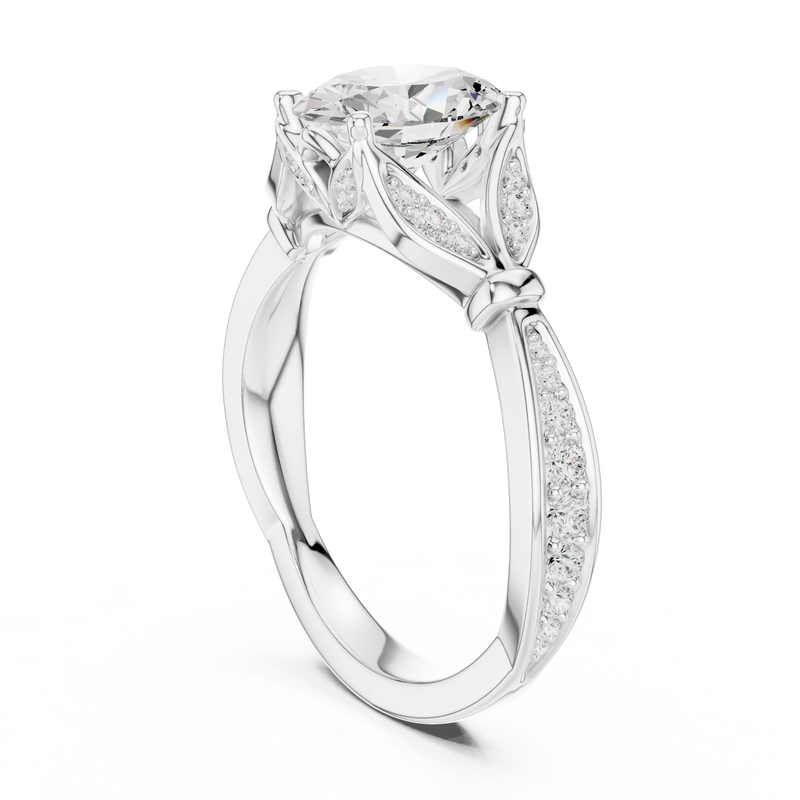 Ladies Ring DDLR-936@7 - White Gold - Image