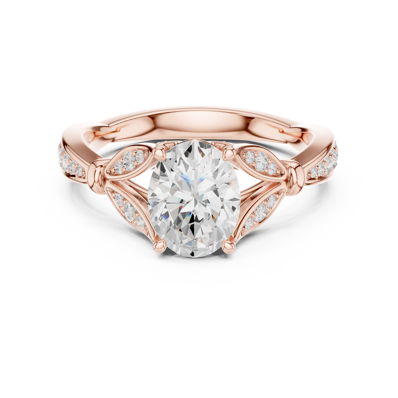 Ladies Ring DDLR-936@7 - Rose Gold - Image