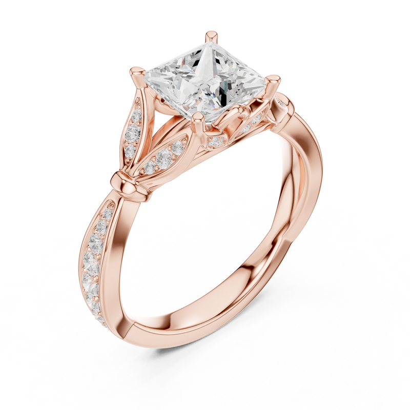 Ladies Ring DDLR-937@7 - Rose Gold - Image