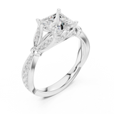 Ladies Ring DDLR-937@7 - White Gold - Image