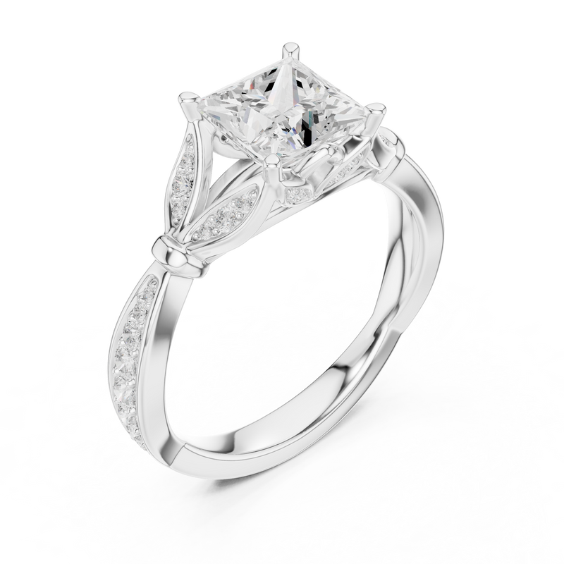 Ladies Ring DDLR-937@7 - White Gold - Image
