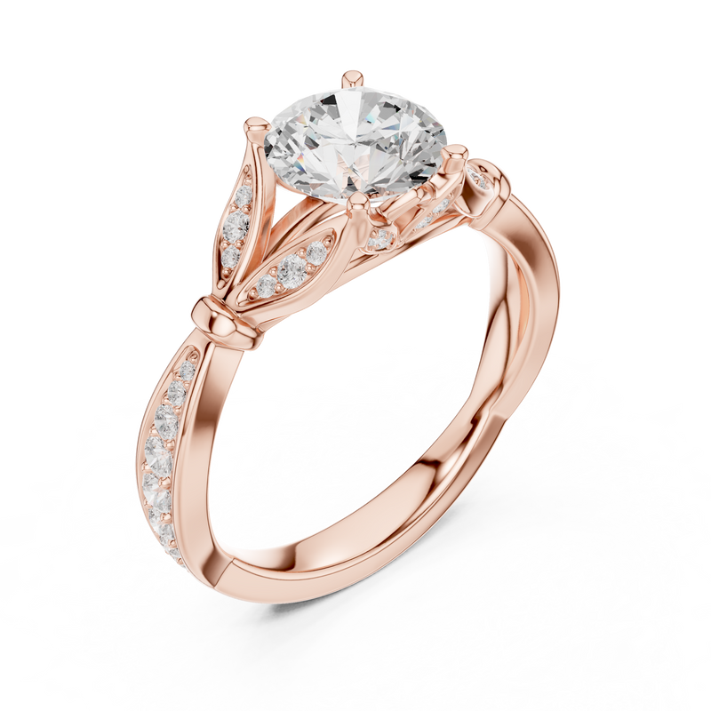 Ladies Ring DDLR-938@7 - Rose Gold - Image