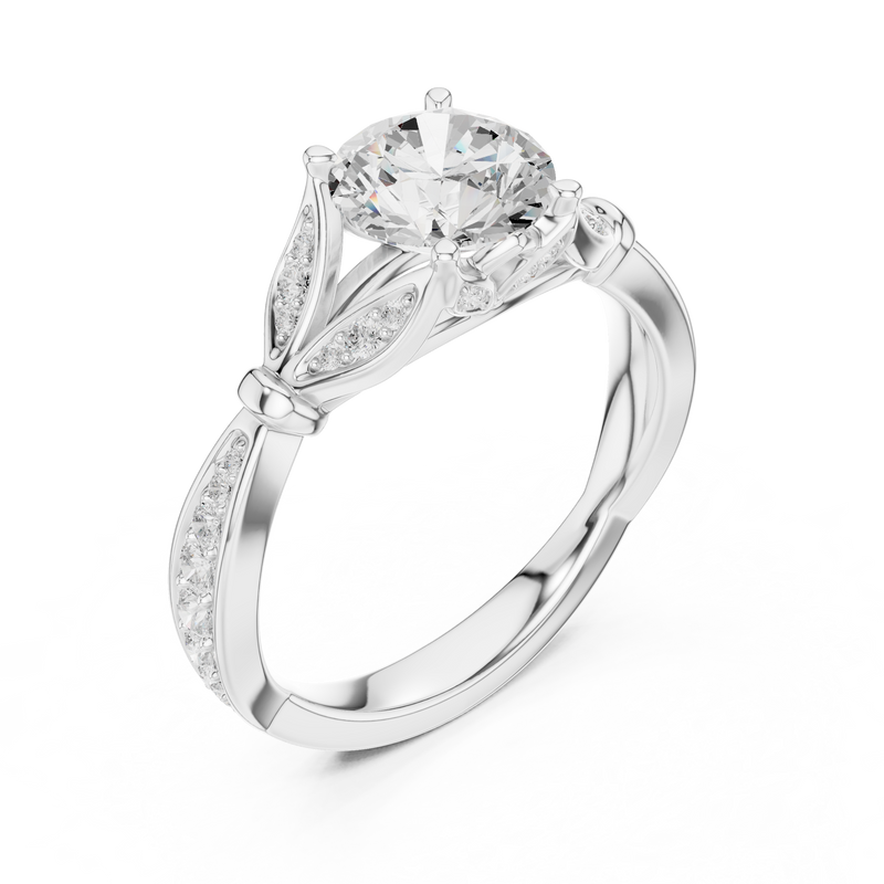 Ladies Ring DDLR-938@7 - White Gold - Image