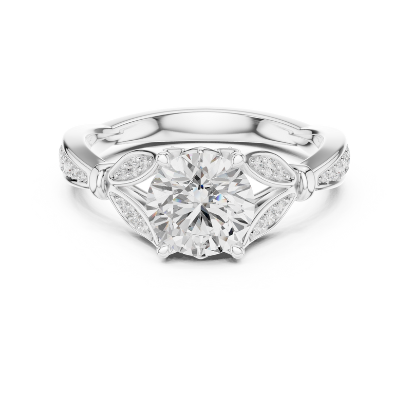 Ladies Ring DDLR-938@7 - White Gold - Image