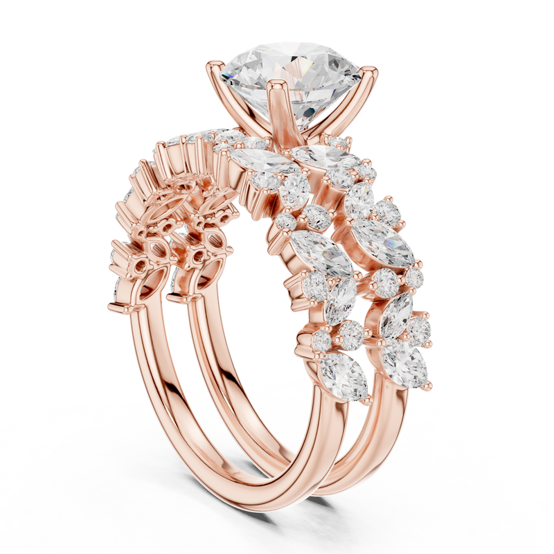 Ladies Ring DDLR-939@7 - Rose Gold - Image