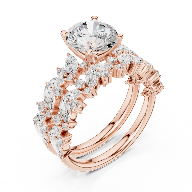Ladies Ring DDLR-939@7 - Rose Gold - Image