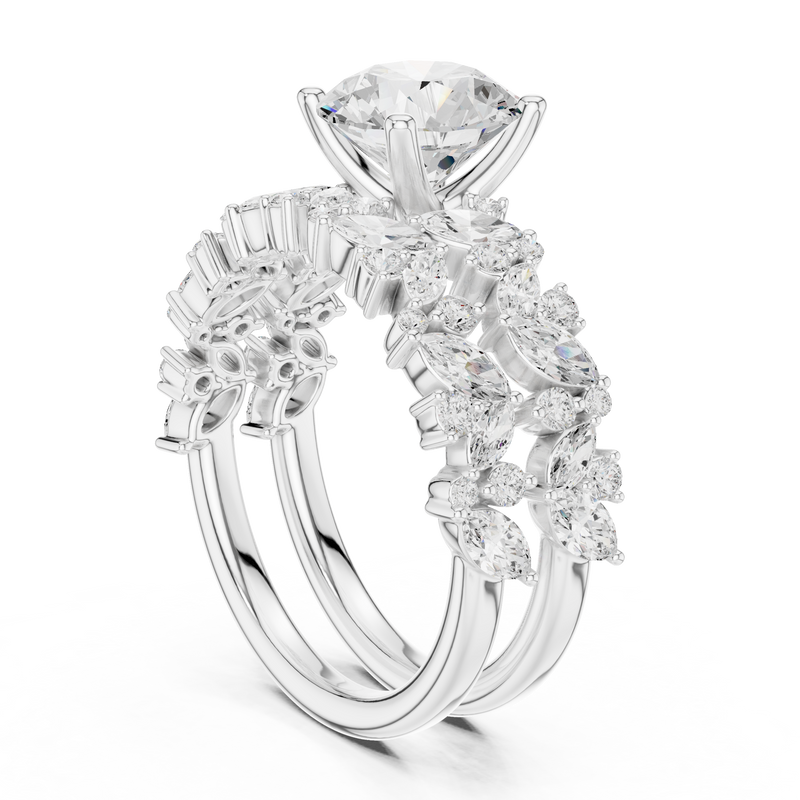 Ladies Ring DDLR-939@7 - White Gold - Image