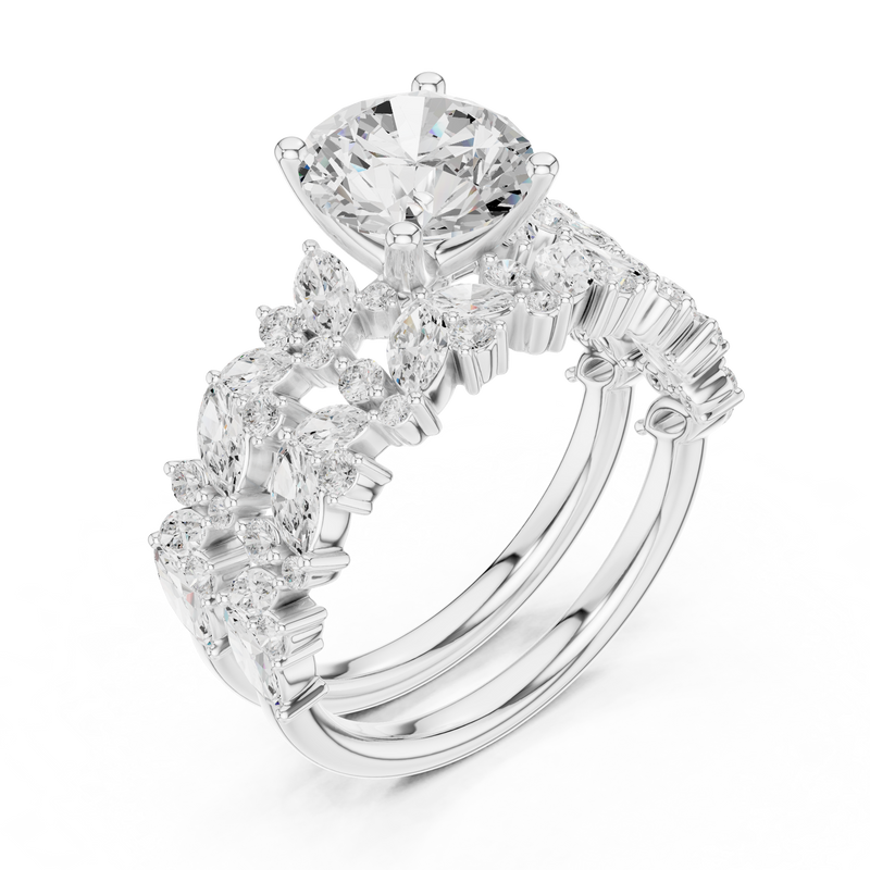 Ladies Ring DDLR-939@7 - White Gold - Image
