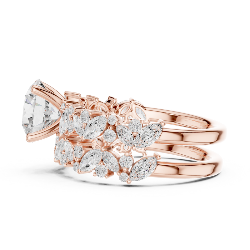 Ladies Ring DDLR-939@7 - Rose Gold - Image