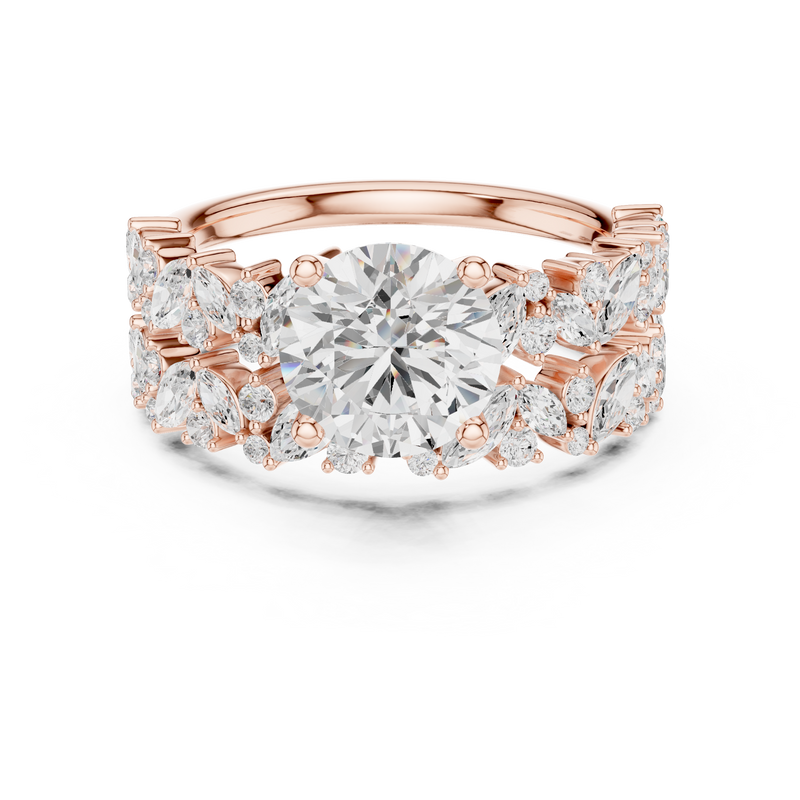 Ladies Ring DDLR-939@7 - Rose Gold - Image