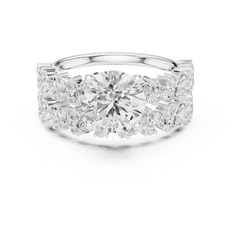 Ladies Ring DDLR-939@7 - White Gold - Image