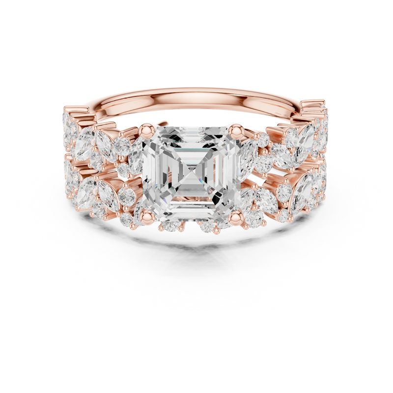 Ladies Ring DDLR-940@7 - Rose Gold - Image