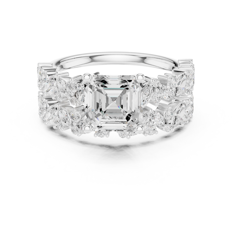 Ladies Ring DDLR-940@7 - White Gold - Image