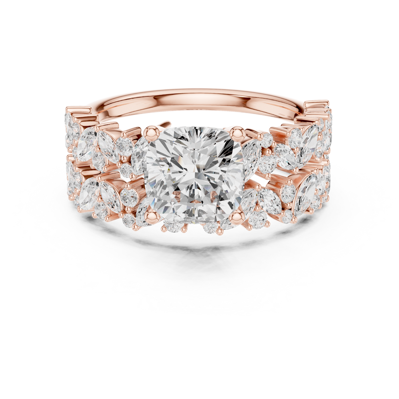 Ladies Ring DDLR-941@7 - Rose Gold - Image