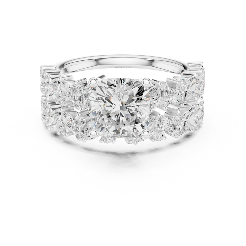 Ladies Ring DDLR-941@7 - White Gold - Image