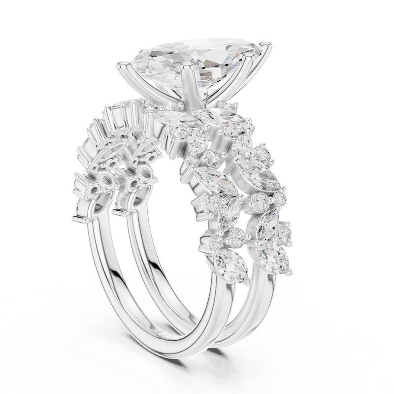 Ladies Ring DDLR-942@7 - White Gold - Image