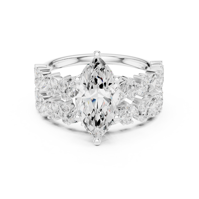 Ladies Ring DDLR-942@7 - White Gold - Image