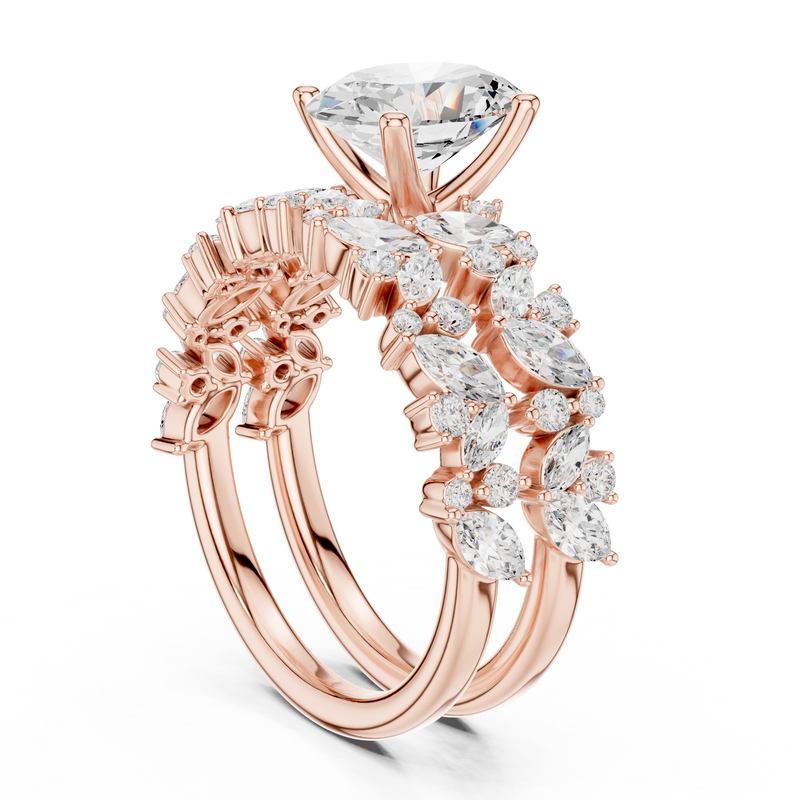 Ladies Ring DDLR-943@7 - Rose Gold - Image