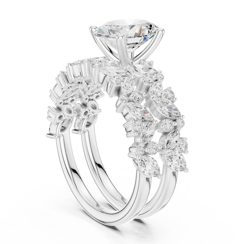 Ladies Ring DDLR-943@7 - White Gold - Image
