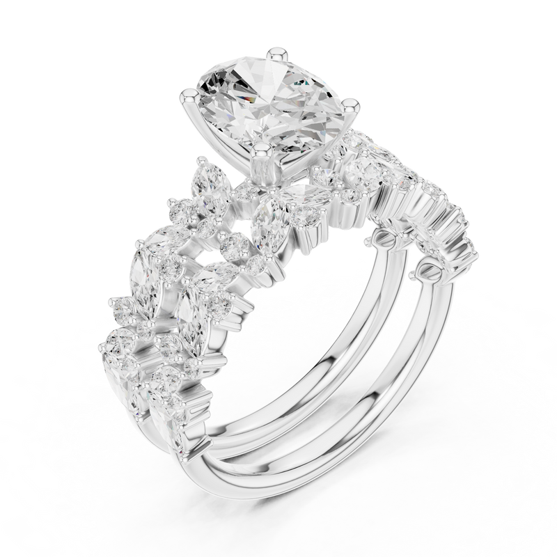 Ladies Ring DDLR-943@7 - White Gold - Image