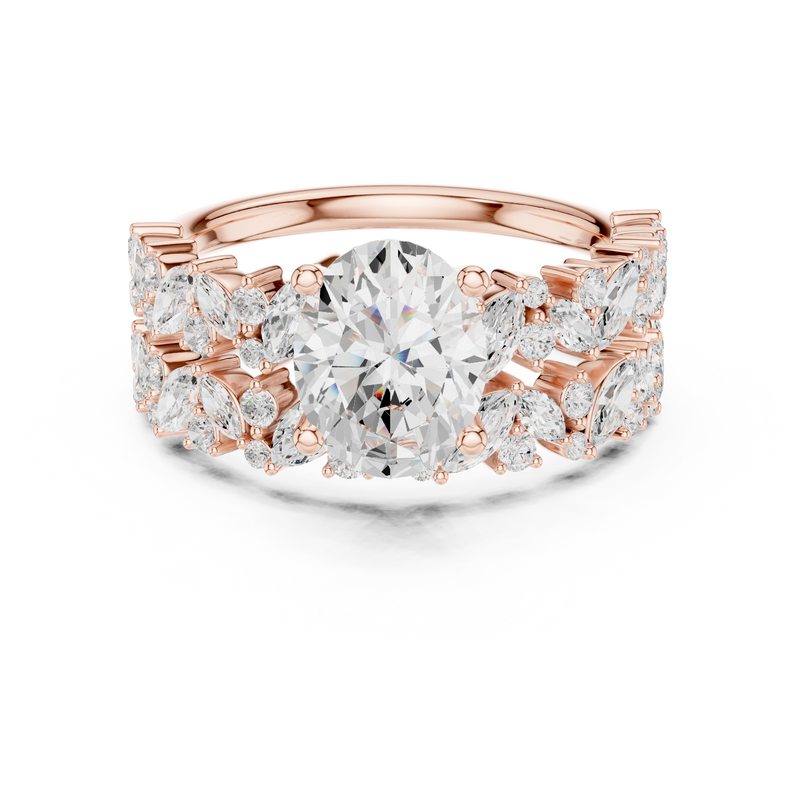 Ladies Ring DDLR-943@7 - Rose Gold - Image