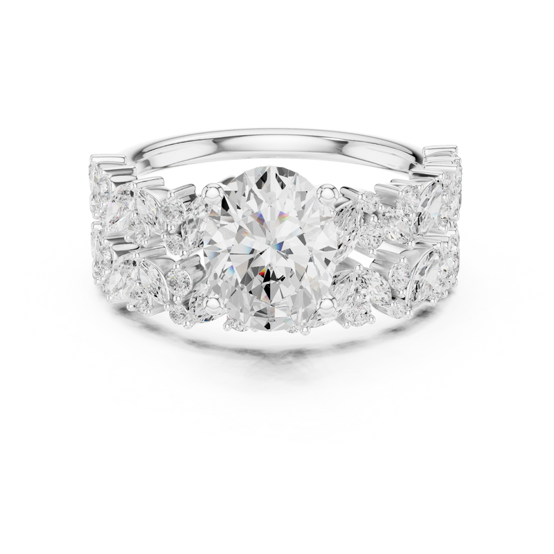 Ladies Ring DDLR-943@7 - White Gold - Image