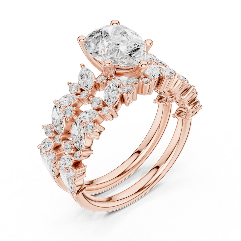 Ladies Ring DDLR-944@7 - Rose Gold - Image