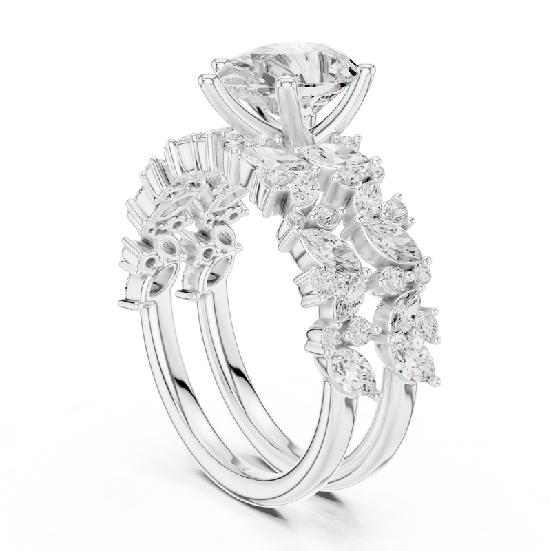 Ladies Ring DDLR-944@7 - White Gold - Image