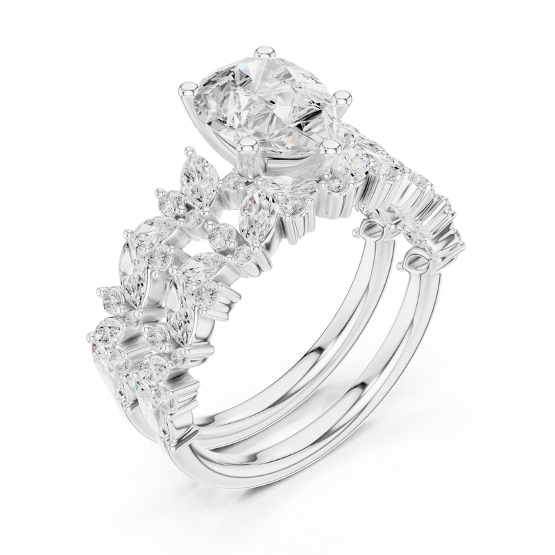 Ladies Ring DDLR-944@7 - White Gold - Image