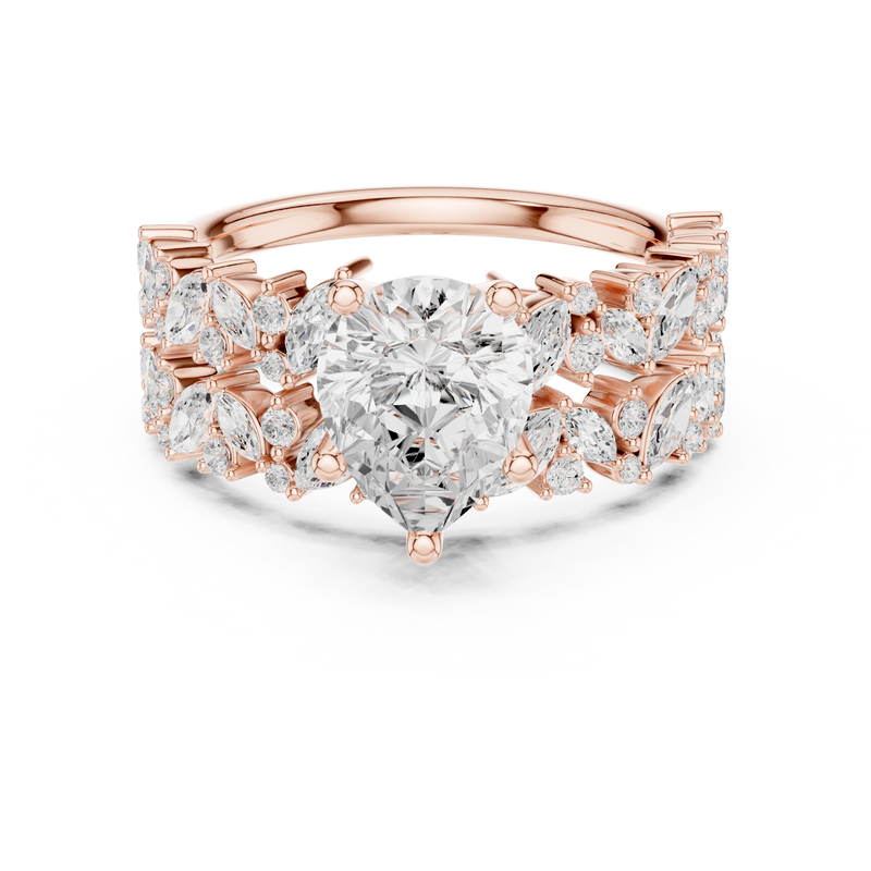 Ladies Ring DDLR-944@7 - Rose Gold - Image
