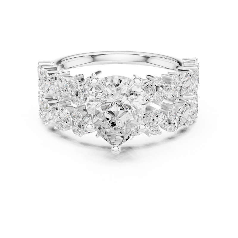Ladies Ring DDLR-944@7 - White Gold - Image