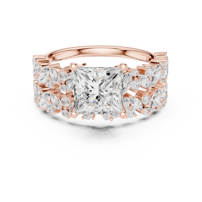 Ladies Ring DDLR-945@7 - Rose Gold - Image
