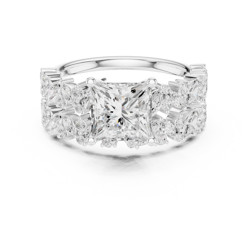 Ladies Ring DDLR-945@7 - White Gold - Image